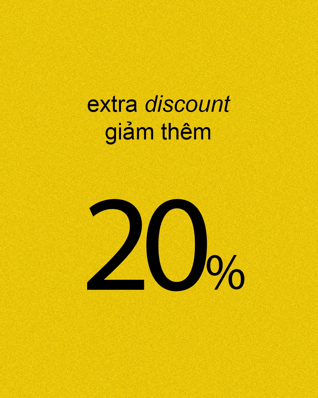 Summer Sale - Extra 20%